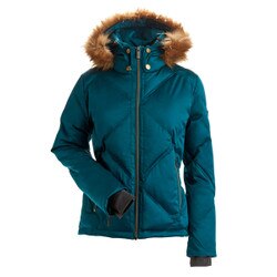 NILS Wengen Jacket with Faux Fur Women's in Teal